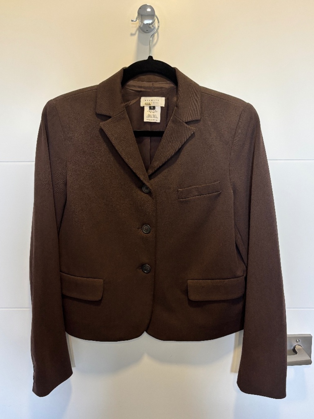 Barneys New York Brown Tailored Blazer Jacket Size 6